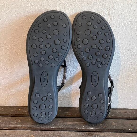 B.O.C. Born Concept Black/Pewter Sandals Cersei Slingback Flip Flops Size 9 - Picture 9 of 9